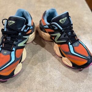 New Balance 9060 Orange & Blue Chunky Sneaker